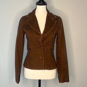 Maurices Brown Jacket with Pockets, 3 button, Size XS
